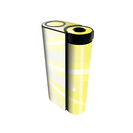 glo hyper x2 専用 デザインスキンシール 全面 フルセット カバー ケース 保護 グロー グロウ ステッカー デコ アクセサリー 電子たばこ 001936 シンプル　黄色