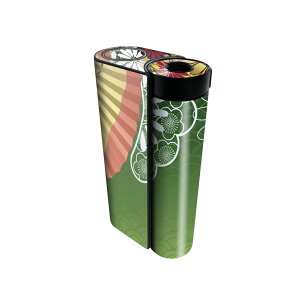 glo hyper x2 専用 デザインスキンシール 全面 フルセット カバー ケース 保護 グロー グロウ ステッカー デコ アクセサリー 電子たばこ 002606 日本語・和柄 和風 和柄 扇子