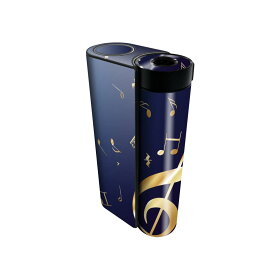 glo hyper x2 専用 デザインスキンシール 全面 フルセット カバー ケース 保護 グロー グロウ ステッカー デコ アクセサリー 電子たばこ 003384 クール 音楽　音符　青