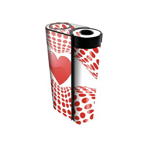 glo hyper x2 専用 デザインスキンシール 全面 フルセット カバー ケース 保護 グロー グロウ ステッカー デコ アクセサリー 電子たばこ 006802 ハート 唇