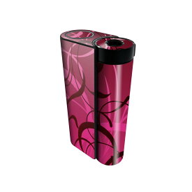glo hyper x2 専用 デザインスキンシール 全面 フルセット カバー ケース 保護 グロー グロウ ステッカー デコ アクセサリー 電子たばこ 007795 植物　ピンク　紫　パープル