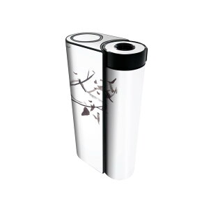 glo hyper x2 専用 デザインスキンシール 全面 フルセット カバー ケース 保護 グロー グロウ ステッカー デコ アクセサリー 電子たばこ 008455 日本語・和柄 和風 和柄 白黒 植物