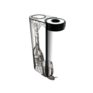 glo hyper x2 専用 デザインスキンシール 全面 フルセット カバー ケース 保護 グロー グロウ ステッカー デコ アクセサリー 電子たばこ 009577 アンティーク ワイン モノクロ