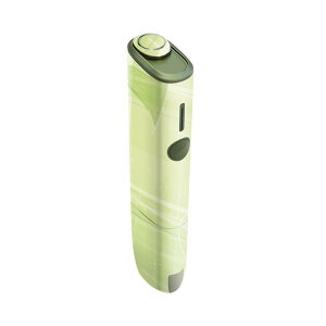 IQOS ILUMA ONE 用 デザインスキンシール アイコス イルマ ワン 対応 シール スキンシール フル アクセサリ 保護シール デコシール 001858 ハート チェック 緑