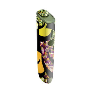 IQOS ILUMA ONE 用 デザインスキンシール アイコス イルマ ワン 対応 シール スキンシール フル アクセサリ 保護シール デコシール 007685 模様 カラフル グリーン 緑