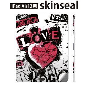 iPad Air13 �p �X�L���V�[�� �A�C�p�b�h �G�A 13�C���` �Ή� �S�ʃX�L���V�[�� �t�� �w�� ���� �ی�V�[�� �l�C �n�[�g ROCK 001094