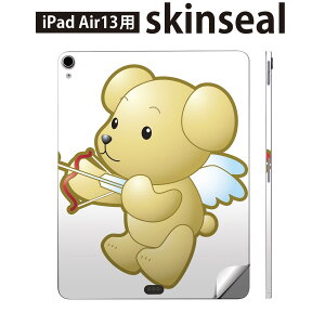 iPad Air13 用 スキンシール アイパッド エア 13インチ 対応 全面スキンシール フル 背面 側面 保護シール 人気 クマ 天使 羽 001229