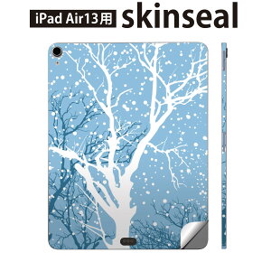iPad Air13 用 スキンシール アイパッド エア 13インチ 対応 全面スキンシール フル 背面 側面 保護シール 人気 雪 冬 001483