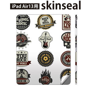 iPad Air13 用 スキンシール アイパッド エア 13インチ 対応 全面スキンシール フル 背面 側面 保護シール 人気 音楽 ギター 英語 010166