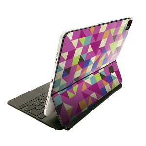 Magic Keyboard 用 スキンシール 11インチ iPad Pro用 第1-4世代 iPad Air 第4-5世代 対応 全面スキンシール フル 前面 背面 保護シール 人気 000456 赤 チェック