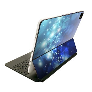 Magic Keyboard 12.9インチ iPad Pro(第4世代、第5世代、第6世代)対応 apple アップル アイパッド 全面スキンシール フル 前面 背面 保護シール 人気 模様 青 000965