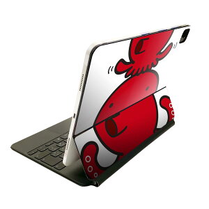 Magic Keyboard 12.9インチ iPad Pro(第4世代、第5世代、第6世代)対応 apple アップル アイパッド 全面スキンシール フル 前面 背面 保護シール 人気 タコ イラスト 001165