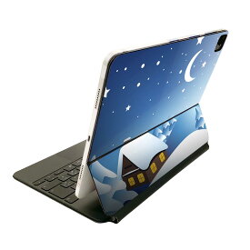 Magic Keyboard 用 スキンシール 11インチ iPad Pro用 第1-4世代 iPad Air 第4-5世代 対応 全面スキンシール フル 前面 背面 保護シール 人気 001484 雪　冬