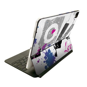 Magic Keyboard 12.9インチ iPad Pro(第4世代、第5世代、第6世代)対応 apple アップル アイパッド 全面スキンシール フル 前面 背面 保護シール 人気 ラブ  001536