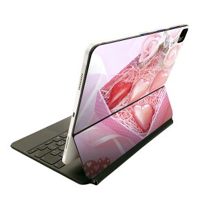 Magic Keyboard 12.9�C���` iPad Pro�i��4����A��5����A��6����j�Ή� apple �A�b�v�� �A�C�p�b�h �S�ʃX�L���V�[�� �t�� �O�� �w�� �ی�V�[�� �l�C �n�[�g�@�`���R 001621