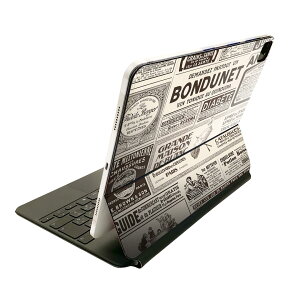 Magic Keyboard 用 スキンシール 11インチ iPad Pro用 第1-4世代 iPad Air 第4-5世代 対応 全面スキンシール フル 前面 背面 保護シール 人気 002642 文字 英語 レトロ