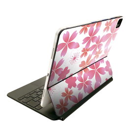 Magic Keyboard 12.9インチ iPad Pro（第4世代、第5世代、第6世代）対応 apple アップル アイパッド　全面スキンシール フル 前面　背面 保護シール 人気 020656 マスクデザイン 桜 花びら