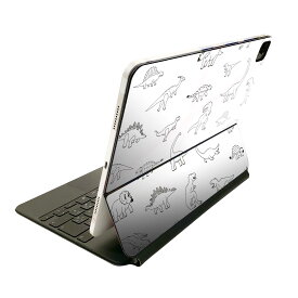 Magic Keyboard 12.9インチ iPad Pro（第4世代、第5世代、第6世代）対応 apple アップル アイパッド　全面スキンシール フル 前面　背面 保護シール 人気 020762 マスクデザイン 恐竜 ダイナソー Dinosaurs