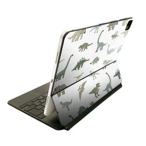 Magic Keyboard 12.9�C���` iPad Pro�i��4����A��5����A��6����j�Ή� apple �A�b�v�� �A�C�p�b�h �S�ʃX�L���V�[�� �t�� �O�� �w�� �ی�V�[�� �l�C ���� �_�C�i�\�[ Dinosaurs 020763