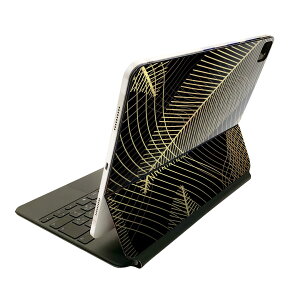 Magic Keyboard 12.9インチ iPad Pro(第4世代、第5世代、第6世代)対応 apple アップル アイパッド 全面スキンシール フル 前面 背面 保護シール 人気 葉っぱ 植物 柄 023512