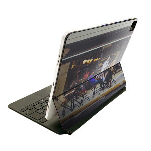 Magic Keyboard 12.9�C���` iPad Pro�i��4����A��5����A��6����j�Ή� apple �A�b�v�� �A�C�p�b�h�@�S�ʃX�L���V�[�� �t�� �O�ʁ@�w�� �ی�V�[�� �l�C 023633 �J�t�F�@�ʐ^�@�l��