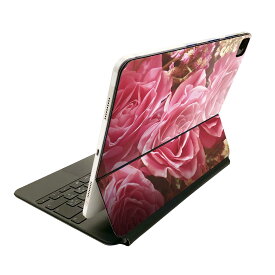 Magic Keyboard 用 スキンシール 11インチ iPad Pro用 第1-4世代 iPad Air 第4-5世代 対応 全面スキンシール フル 前面 背面 保護シール 人気 023747 花　フラワー