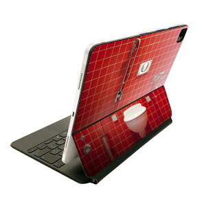 Magic Keyboard 用 スキンシール 11インチ iPad Pro用 第1-4世代 iPad Air 第4-5世代 対応 全面スキンシール フル 前面 背面 保護シール 人気 025627 トイレ タイル 写真