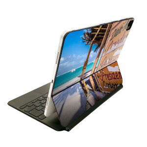 Magic Keyboard 用 スキンシール 11インチ iPad Pro用 第1-4世代 iPad Air 第4-5世代 対応 全面スキンシール フル 前面 背面 保護シール 人気 025641 海 ビーチ トロピカル