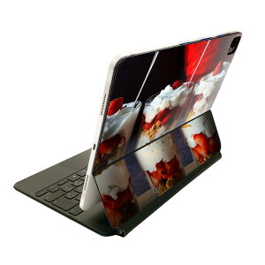 Magic Keyboard 用 スキンシール 11インチ iPad Pro用 第1-4世代 iPad Air 第4-5世代 対応 全面スキンシール フル 前面 背面 保護シール 人気 025656 スイーツ パフェ いちご