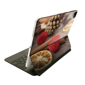 Magic Keyboard 用 スキンシール 11インチ iPad Pro用 第1-4世代 iPad Air 第4-5世代 対応 全面スキンシール フル 前面 背面 保護シール 人気 025875 クリスマス シナモン オレンジ