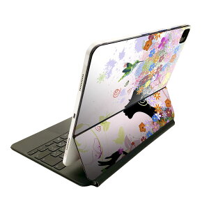 Magic Keyboard 12.9インチ iPad Pro(第4世代、第5世代、第6世代)対応 apple アップル アイパッド 全面スキンシール フル 前面 背面 保護シール 人気 花  人物 005699