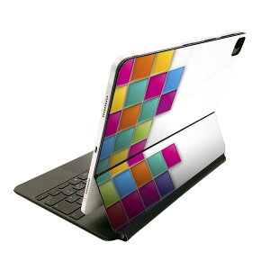 Magic Keyboard 用 スキンシール 11インチ iPad Pro用 第1-4世代 iPad Air 第4-5世代 対応 全面スキンシール フル 前面 背面 保護シール 人気 006062 カラフル 模様