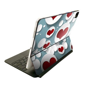 Magic Keyboard 12.9�C���` iPad Pro�i��4����A��5����A��6����j�Ή� apple �A�b�v�� �A�C�p�b�h �S�ʃX�L���V�[�� �t�� �O�� �w�� �ی�V�[�� �l�C �n�[�g�@�͗l 006439