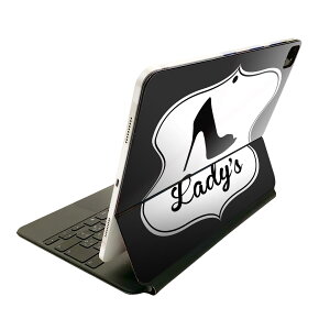 Magic Keyboard 用 スキンシール 11インチ iPad Pro用 第1-4世代 iPad Air 第4-5世代 対応 全面スキンシール フル 前面 背面 保護シール 人気 007353 靴 ヒール 黒 ブラック