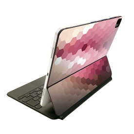 Magic Keyboard 12.9インチ iPad Pro（第4世代、第5世代、第6世代）対応 apple アップル アイパッド　全面スキンシール フル 前面　背面 保護シール 人気 007359 ピンク　くちびる　唇　ドット