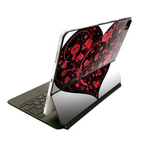 Magic Keyboard �p �X�L���V�[�� 11�C���` iPad Pro�p ��1-4���� iPad Air ��4-5���� �Ή� �S�ʃX�L���V�[�� �t�� �O�� �w�� �ی�V�[�� �l�C 007589 �n�[�g�@�ԁ@���b�h�@���@�u���b�N