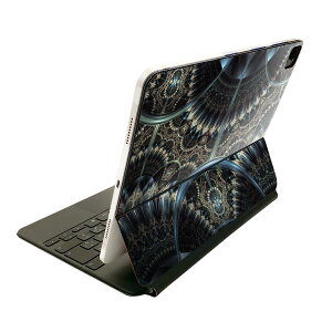 Magic Keyboard 用 スキンシール 11インチ iPad Pro用 第1-4世代 iPad Air 第4-5世代 対応 全面スキンシール フル 前面 背面 保護シール 人気 008203 青 ブルー ゴージャス