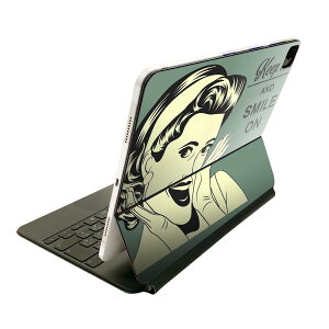 Magic Keyboard 12.9�C���` iPad Pro�i��4����A��5����A��6����j�Ή� apple �A�b�v�� �A�C�p�b�h �S�ʃX�L���V�[�� �t�� �O�� �w�� �ی�V�[�� �l�C �C���X�g�@�l���@�����@�O���[�� 008273