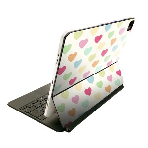 Magic Keyboard 12.9�C���` iPad Pro�i��4����A��5����A��6����j�Ή� apple �A�b�v�� �A�C�p�b�h�@�S�ʃX�L���V�[�� �t�� �O�ʁ@�w�� �ی�V�[�� �l�C 008398 �n�[�g�@�p�X�e���@�J���t���@�͗l