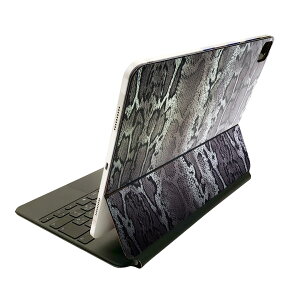 Magic Keyboard 12.9インチ iPad Pro(第4世代、第5世代、第6世代)対応 apple アップル アイパッド 全面スキンシール フル 前面 背面 保護シール 人気 ヘビ 模様 柄 008763