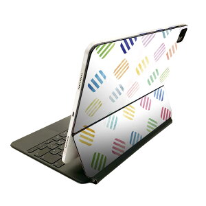 Magic Keyboard 12.9�C���` iPad Pro�i��4����A��5����A��6����j�Ή� apple �A�b�v�� �A�C�p�b�h�@�S�ʃX�L���V�[�� �t�� �O�ʁ@�w�� �ی�V�[�� �l�C 008882 �X�g���C�v�@�J���t���@�p�X�e���@�͗l
