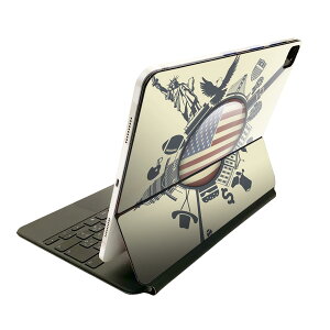 Magic Keyboard 用 スキンシール 11インチ iPad Pro用 第1-4世代 iPad Air 第4-5世代 対応 全面スキンシール フル 前面 背面 保護シール 人気 009612 外国 国旗 風景
