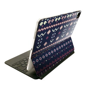 Magic Keyboard 12.9インチ iPad Pro(第4世代、第5世代、第6世代)対応 apple アップル アイパッド 全面スキンシール フル 前面 背面 保護シール 人気 010601 模様 紫 ネイビー