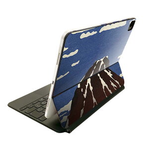 Magic Keyboard 12.9インチ iPad Pro(第4世代、第5世代、第6世代)対応 apple アップル アイパッド 全面スキンシール フル 前面 背面 保護シール 人気 和風 和柄 富士山 011478