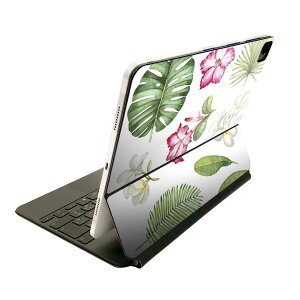 Magic Keyboard 用 スキンシール 11インチ iPad Pro用 第1-4世代 iPad Air 第4-5世代 対応 全面スキンシール フル 前面 背面 保護シール 人気 013783 トロピカル リーフ