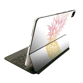 Magic Keyboard 用 スキンシール 11インチ iPad Pro用 第1-4世代 iPad Air 第4-5世代 対応 全面スキンシール フル 前面 背面 保護シール 人気 014260 パイナップル　夏　トロピカル