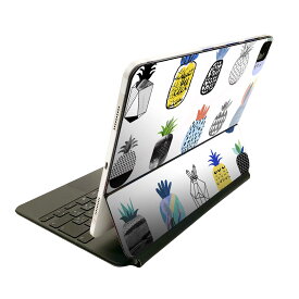 Magic Keyboard 用 スキンシール 11インチ iPad Pro用 第1-4世代 iPad Air 第4-5世代 対応 全面スキンシール フル 前面 背面 保護シール 人気 014297 パイナップル　夏　トロピカル