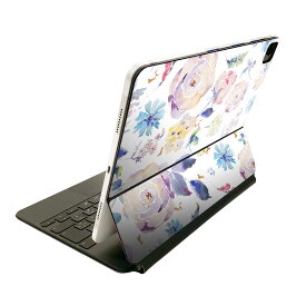 Magic Keyboard 用 スキンシール 11インチ iPad Pro用 第1-4世代 iPad Air 第4-5世代 対応 全面スキンシール フル 前面 背面 保護シール 人気 014674 花　　カラフル