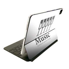 Magic Keyboard 用 スキンシール 11インチ iPad Pro用 第1-4世代 iPad Air 第4-5世代 対応 全面スキンシール フル 前面 背面 保護シール 人気 014818 ミュージック　アイコン　music