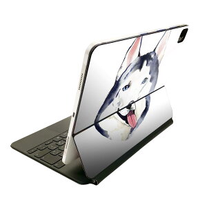 Magic Keyboard 12.9�C���` iPad Pro�i��4����A��5����A��6����j�Ή� apple �A�b�v�� �A�C�p�b�h �S�ʃX�L���V�[�� �t�� �O�� �w�� �ی�V�[�� �l�C �n�X�L�[���@���@dog 014833